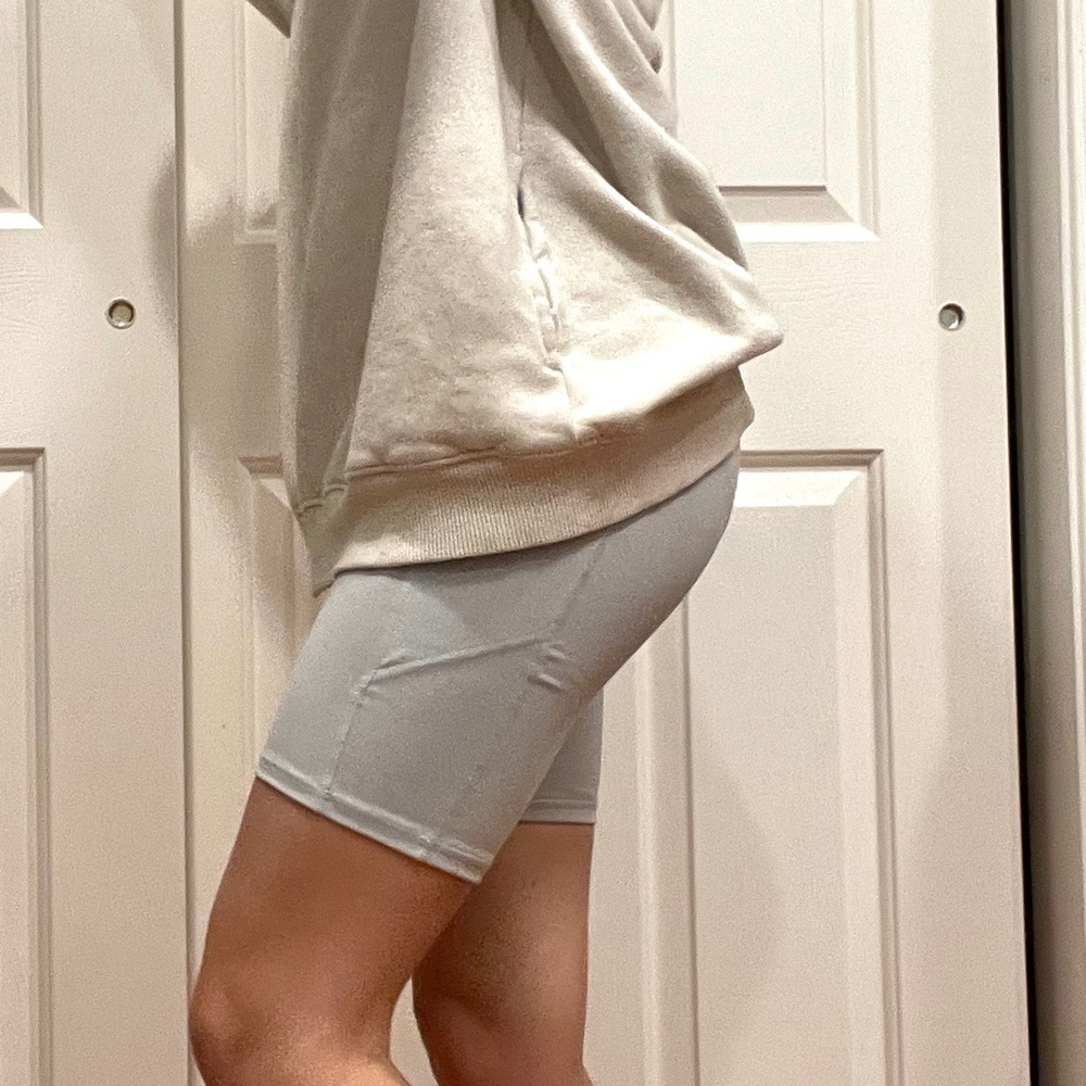 Fabletics grey biker shorts